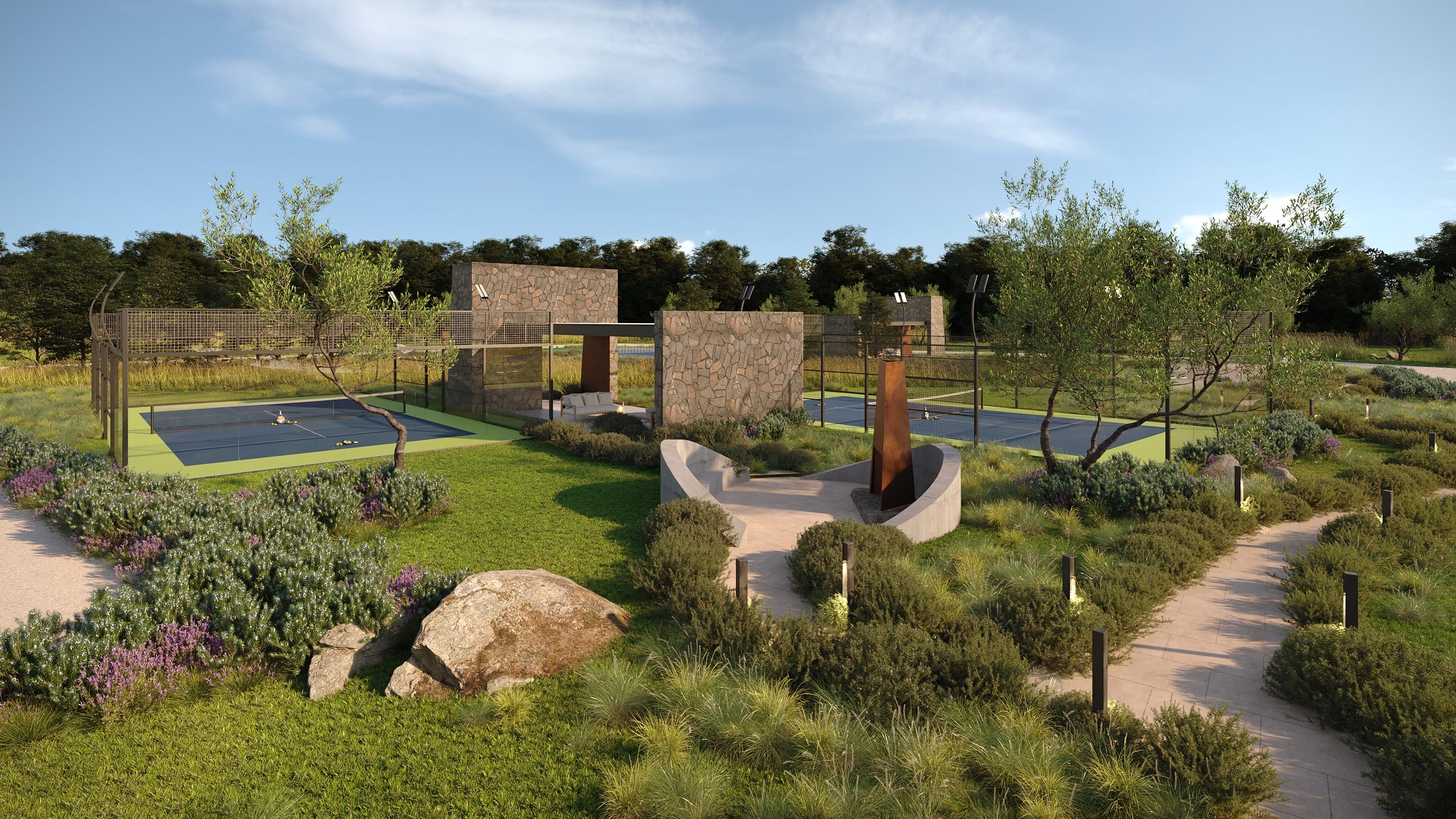 Terrain and place perspective supporting real estate differentiation